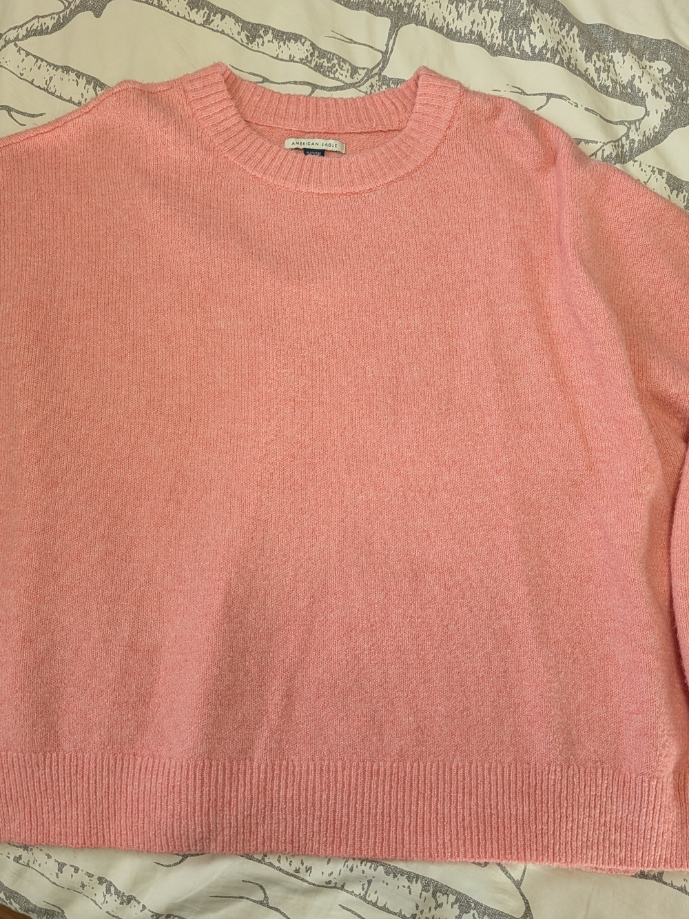 American Eagle Outfitters Pink Crewneck Sweater